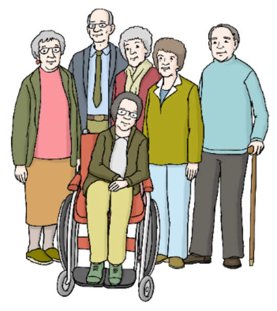 Das Foto zeigt eine Gruppe von Senioren