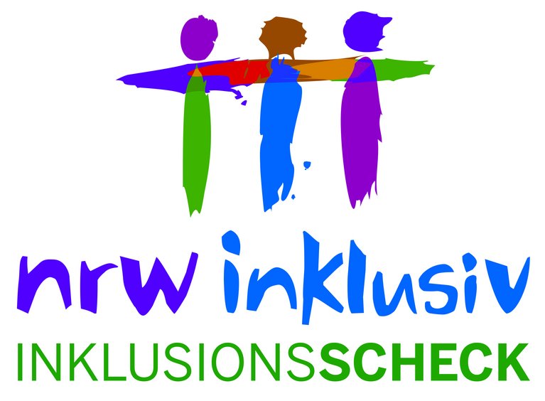Die Grafik zeigt das Logo des Inklusionscheck NRW
