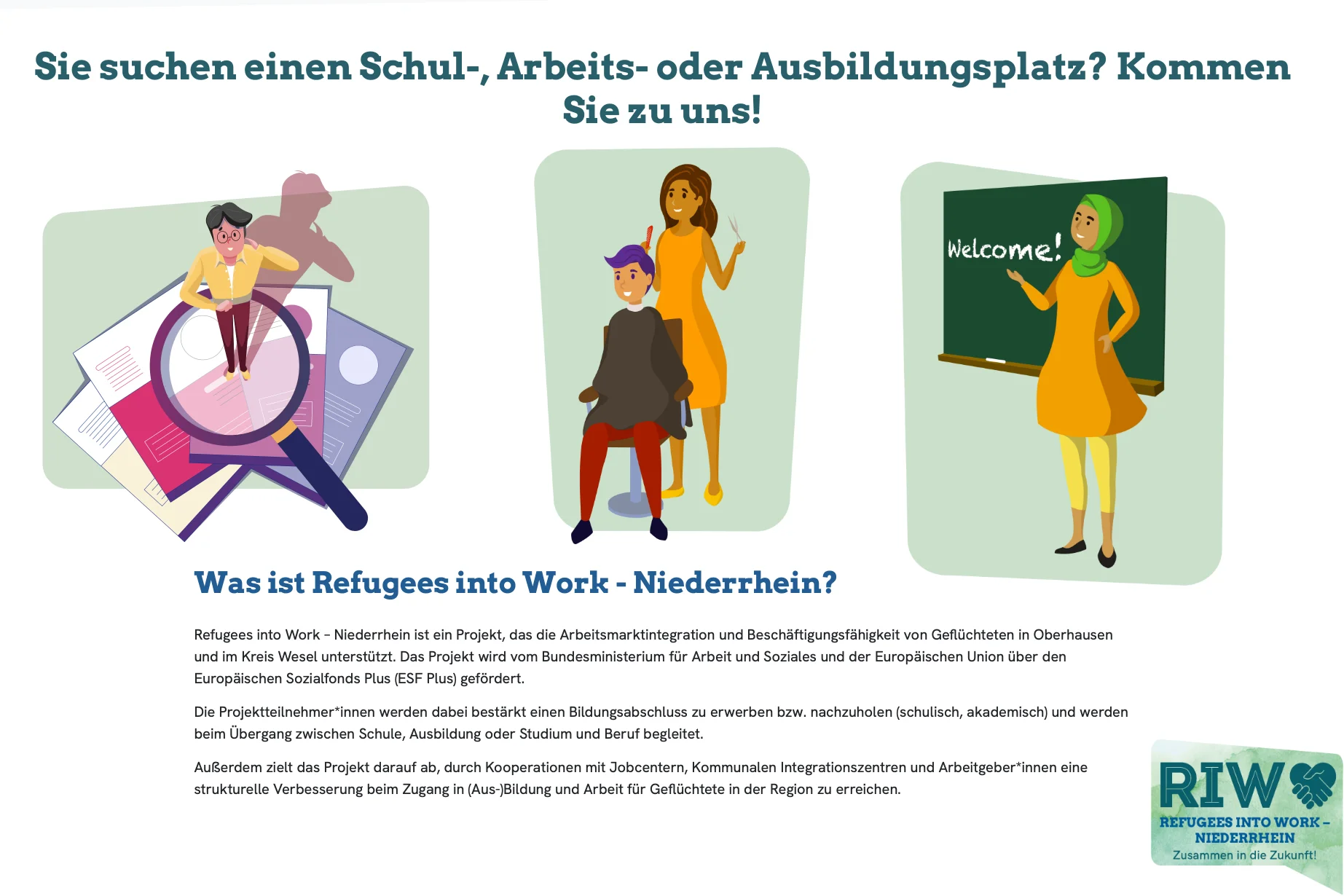 Das Foto zeigt einen Screenshot der neuen RiW-Webseite