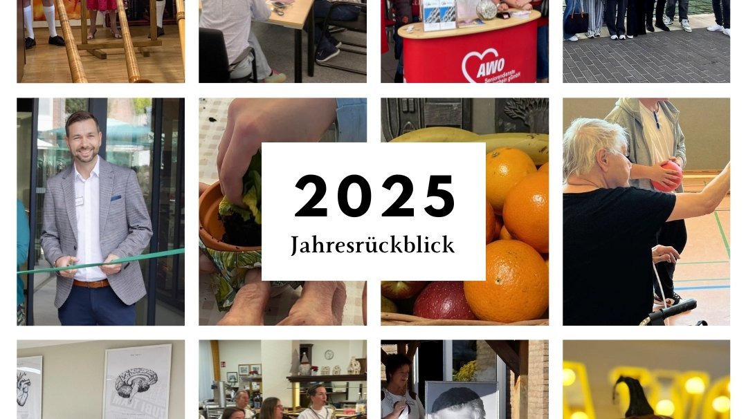 Auf diesem Bild sieht man eine Collage für den Jahresrueckblick 2025.