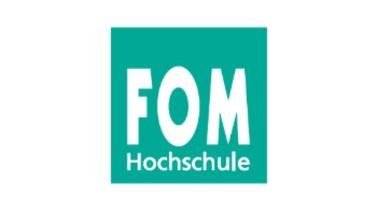 Das Foto zeigt das Logo der FOM