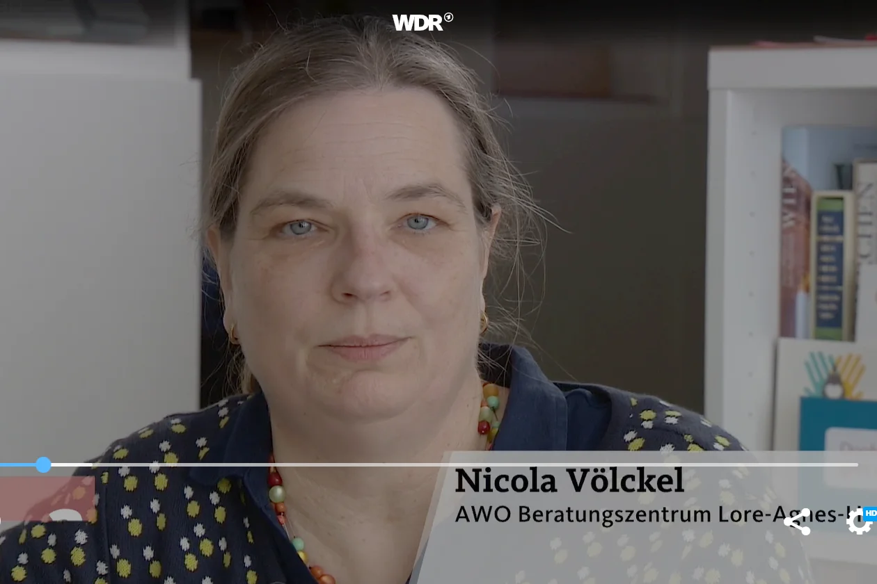 Das Foto zeigt einen Screenshot aus dem WDR Video