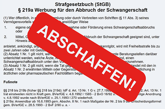 Foto §219a abschaffen